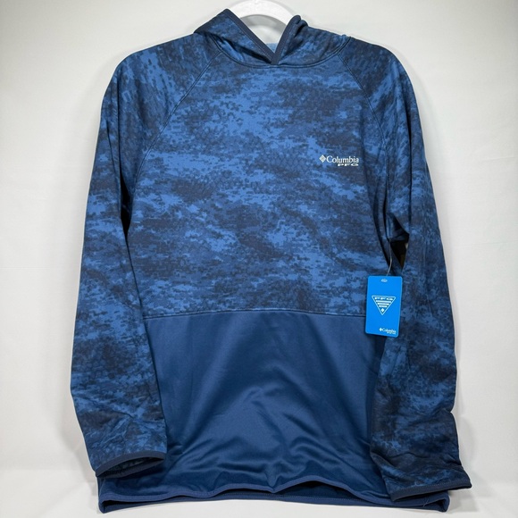 NWT New Columbia Men's PFG Super Terminal Fleece Hoodie Small S Base Layer Hunt - Picture 4 of 7